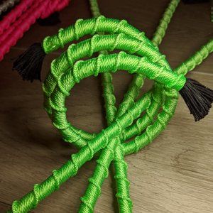 Green Neon 12 INCH Dreadlock Hair Wraps